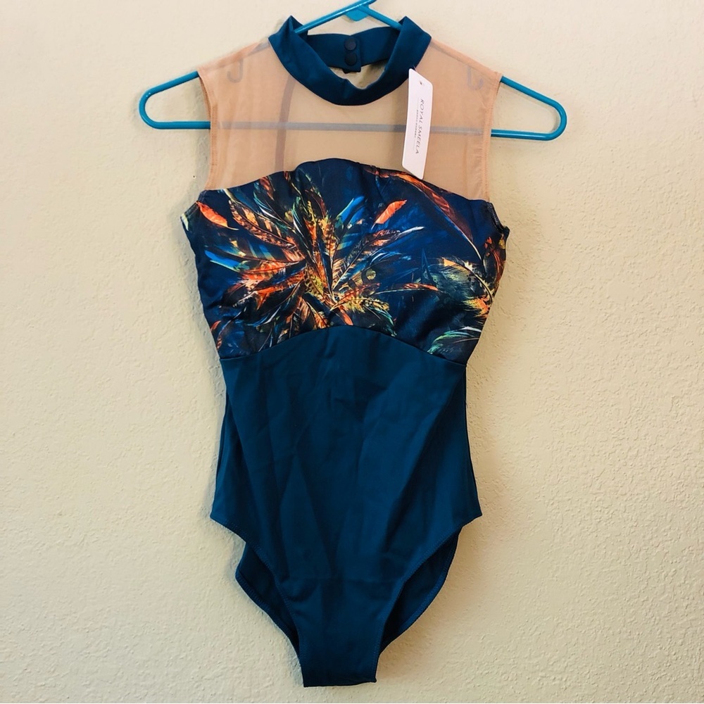 ROYAL SMEELA Women’s Leotard Size Medium Backless Ballet Open Back Gymnastic